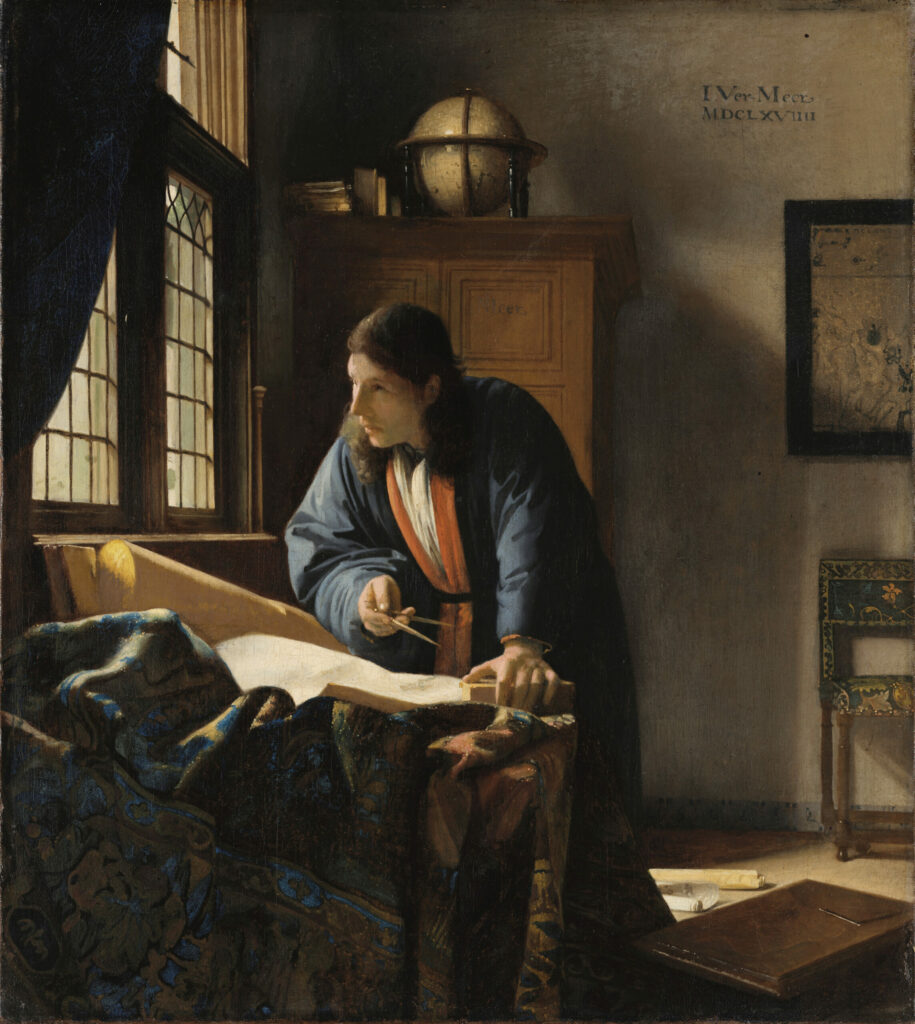The Geographer, Johannes Vermeer, 1669, Städel Museum, Frankfurt am Main