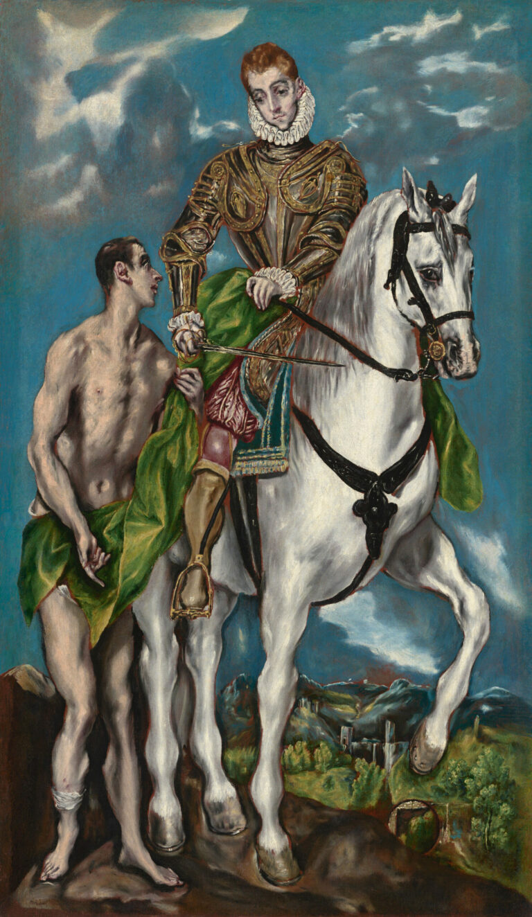 Saint Martin et le mendiant, Atelier du Greco (Domenikos Theotokopoulos), vers 1600-1614, National Gallery of Art, Washington D.C.