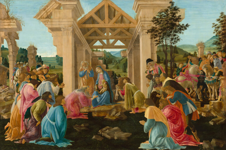 L'Adoration des mages, Sandro Botticelli, vers 1478-1482, National Gallery of Art, Washington D.C.