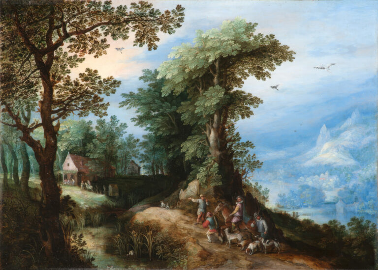 Le Retour de la chasse, Jan Brueghel l'Ancien (dit Brueghel de Velours), vers 1594-1595, Musée d'Arts de Nantes