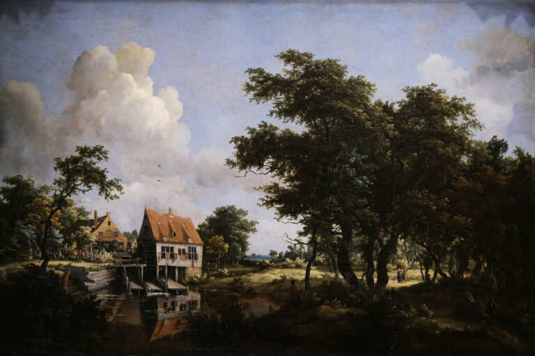Les Moulins, Meindert Hobbema, entre 1664 et 1668, Petit Palais, musée des Beaux-Arts de la Ville de Paris, Paris Musées (photo Vmuseum D.R.)