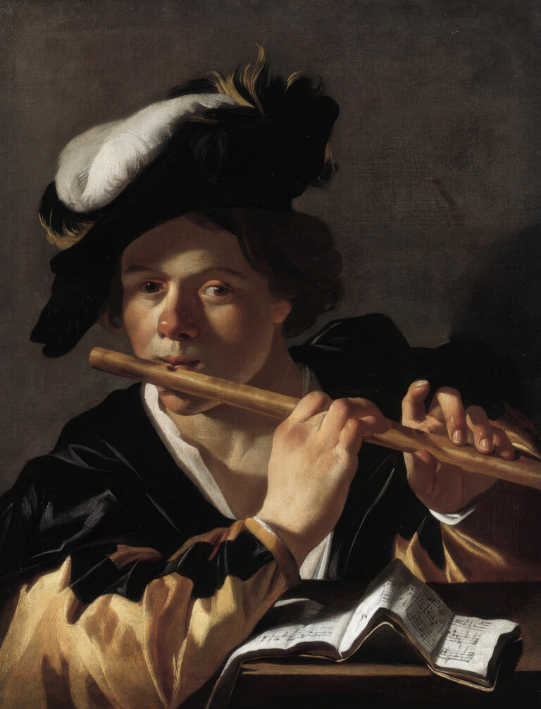 Le Joueur de flûte, Dirck van Baburen, vers 1615-1624, Gemäldegalerie, Berlin