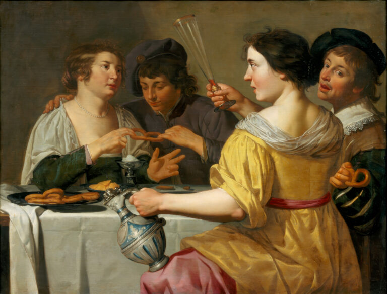 The Pretzel Game, Jan van Bijlert, c. 1630–1640, Centraal Museum, Utrecht