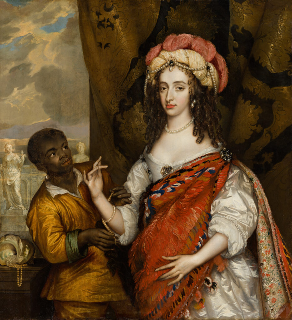 Portrait posthume de Marie 1ère Stuart (1631-1660) avec un serviteur, Adriaen Hanneman, vers 1664, Mauritshuis, La Haye