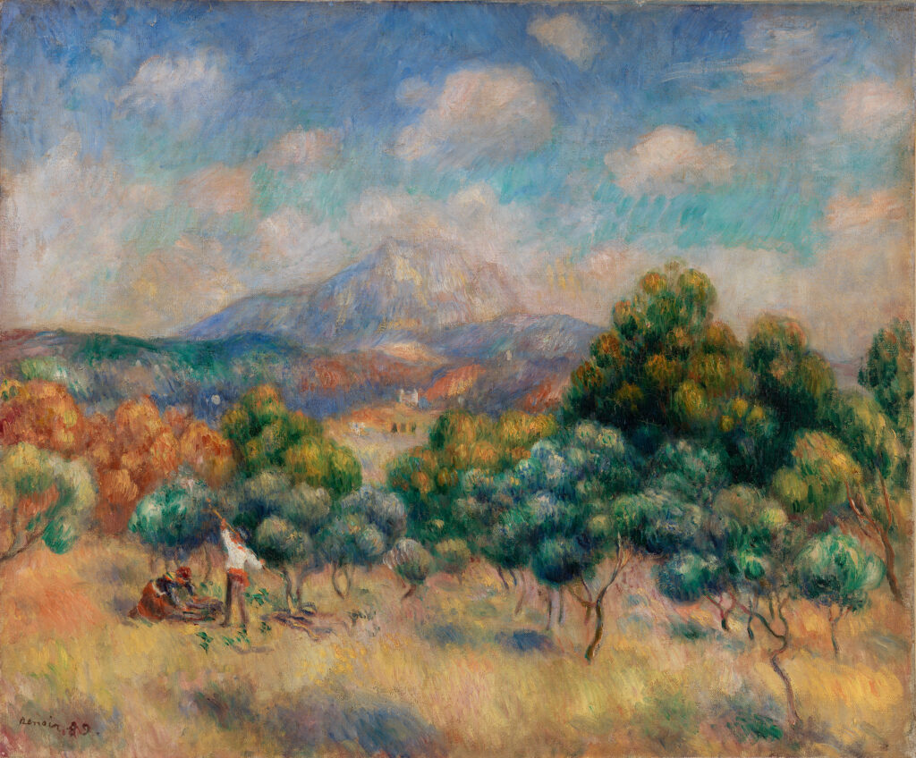 Montagne Sainte-Victoire (Landscape), Pierre-Auguste Renoir, 1889, The Barnes Foundation, Philadelphia