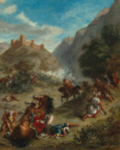 Escarmouche d'Arabes dans les montagnes, Eugène Delacroix, 1863, National Gallery of Art, Washington D.C.
