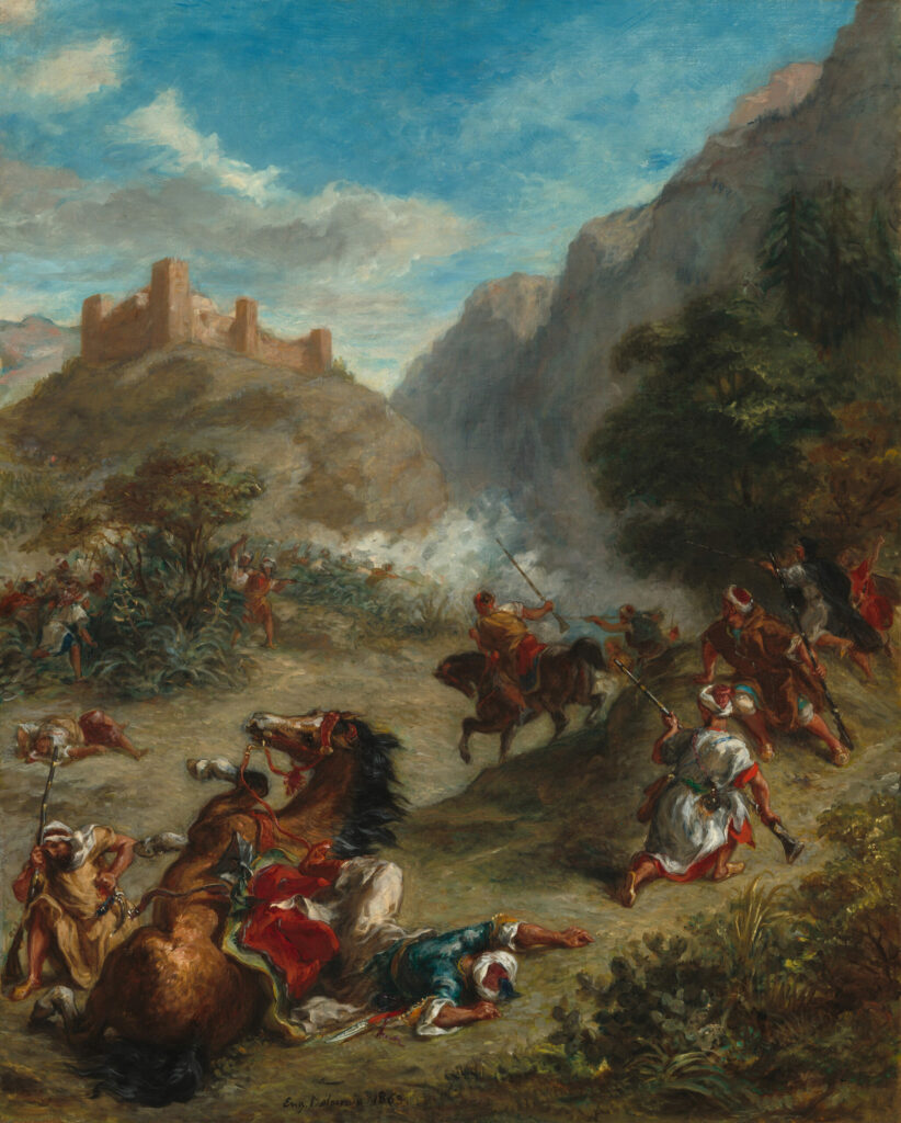 Escarmouche d'Arabes dans les montagnes, Eugène Delacroix, 1863, National Gallery of Art, Washington D.C.