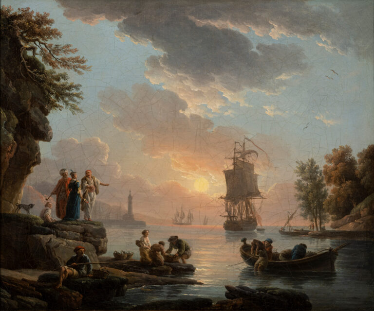 Marine, attribué à Claude-Joseph Vernet, vers 1750, Reims, Musée des Beaux-Arts (inv. 913.7.2), Photo : Corentin Le Goff