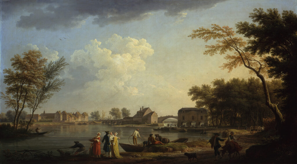 Vue de la Seine à Nogent-sur-Seine, Claude-Joseph Vernet, 1764, Gemäldegalerie, Berlin