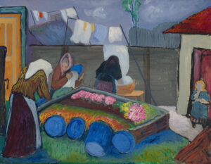Lavandières, Marianne von Werefkin, vers 1909, Städtische Galerie im Lenbachhaus und Kunstbau, Munich (Gabriele Münter Stiftung, 1957)