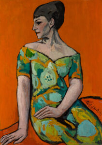 Portrait de la Peintre Emilie Charmy, Pierre Girieud, 1908, Städtische Galerie im Lenbachhaus und Kunstbau, Munich, prêt permanent de la Fondation Gabriele Münter et Johannes Eichner, Munich