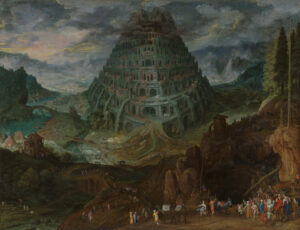 La Tour de Babel, Jan Brueghel l'Ancien (avec Tobias Verhaecht), KMSKA, Musée royal des beaux-arts d'Anvers (inv. 947)