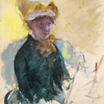 Mary Stevenson Cassatt, Self-Portrait, gouache and watercolor over graphite on paper, c. 1880, National Portrait Gallery, Smithsonian Institution