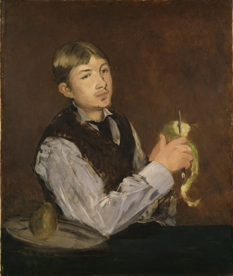 Jeune garçon épluchant une poire, Édouard Manet, vers 1868, Nationalmuseum, Stockholm