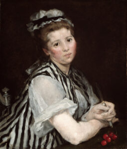 Jeune Fille aux cerises, Eva Gonzalès, vers 1870, Art Institute of Chicago