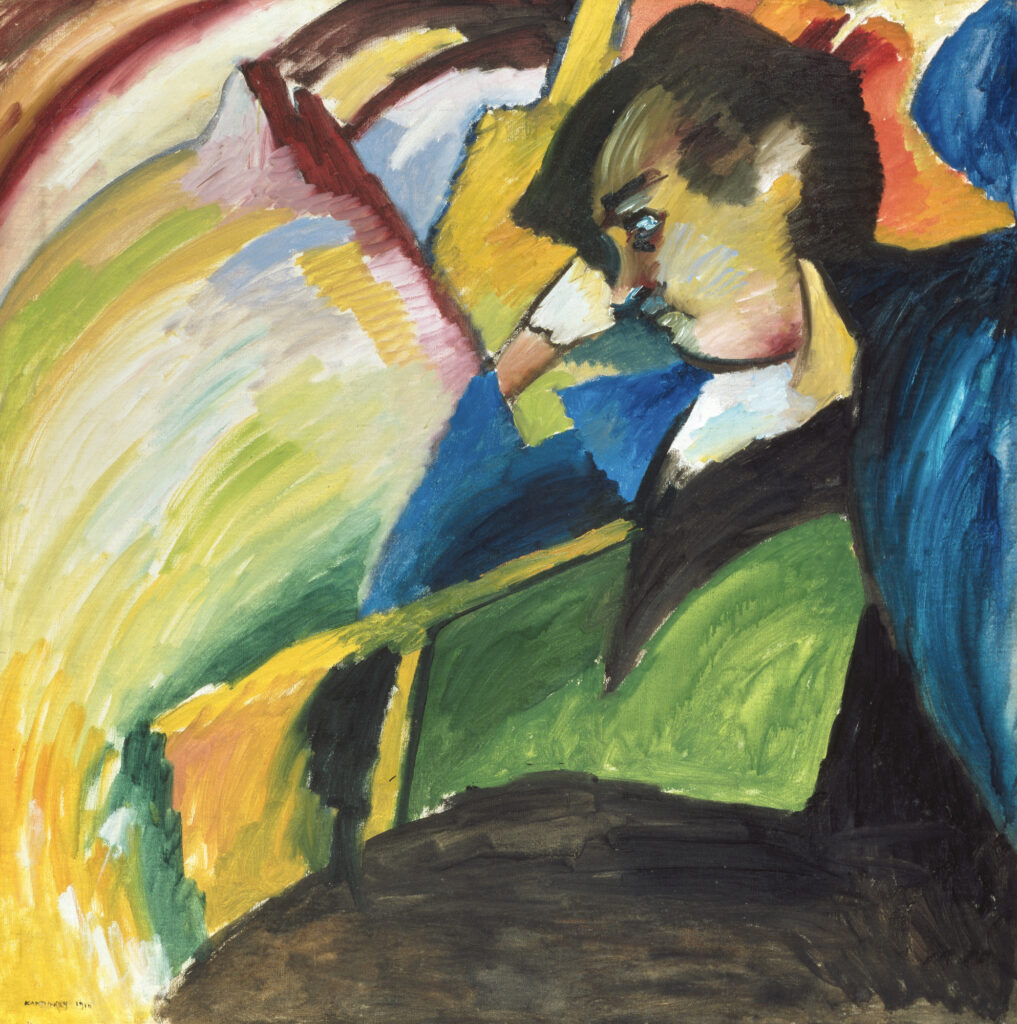 Dame, Vassily Kandinsky, 1910, Städtische Galerie im Lenbachhaus und Kunstbau, Munich