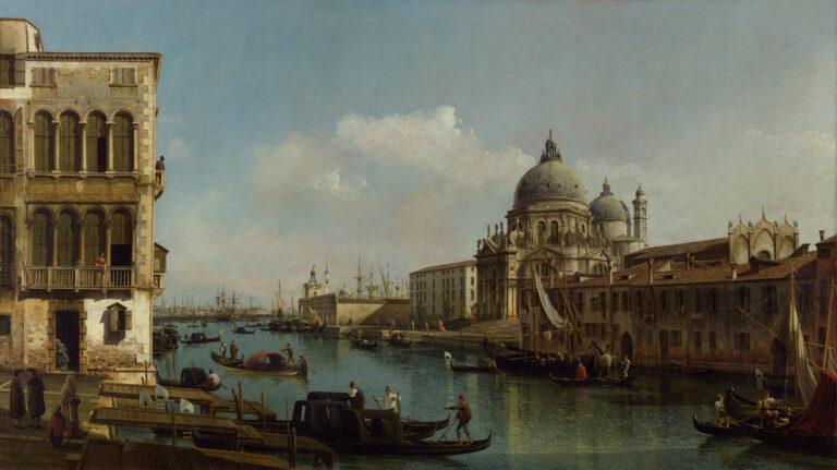 View of the Grand Canal: Santa Maria della Salute and the Dogana from Campo Santa Maria Zobenigo, Bernardo Bellotto, about 1743, The J. Paul Getty Museum, Los Angeles, 91.PA.73